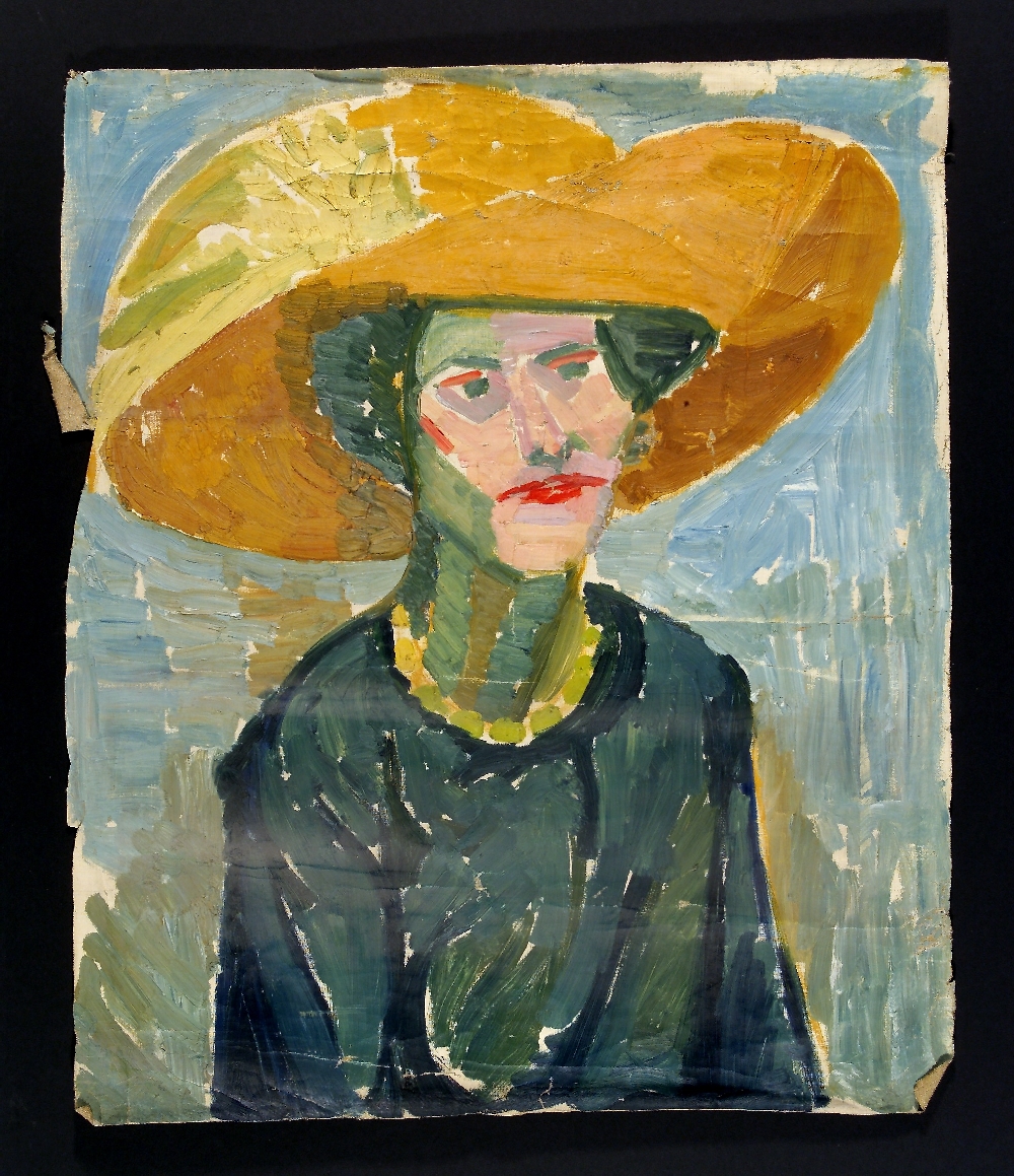 Helene von Taussig, Dame mit gelbem Hut, Öl auf Leinwand, 1920/30, © Salzburg Museum