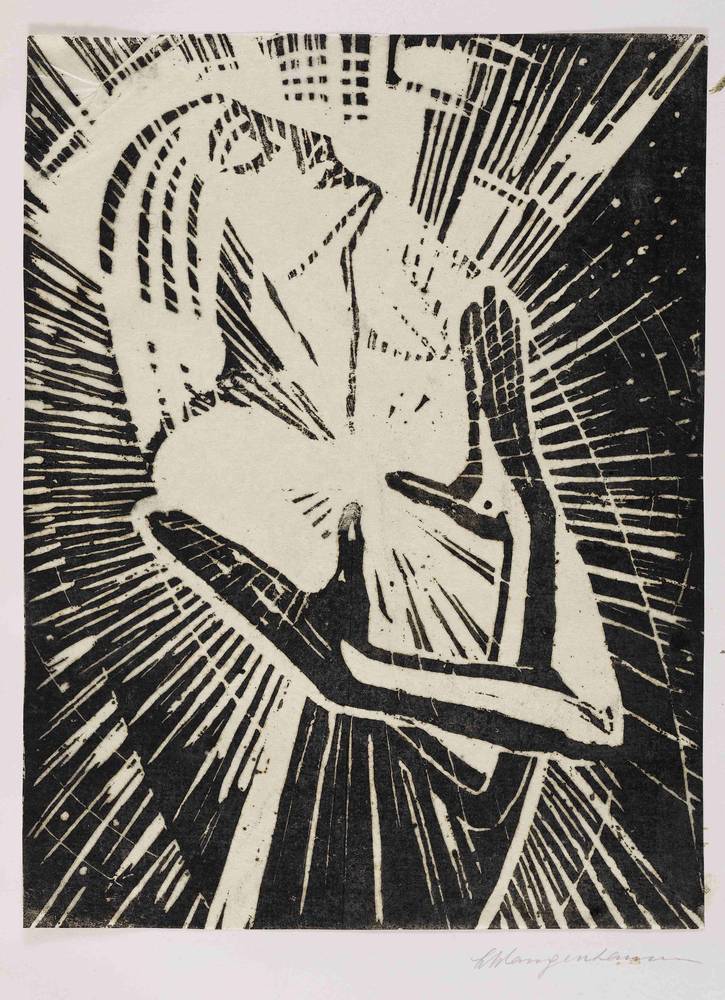 Emma Schlangenhausen (1882–1947), Zyklus: Wenn Dein Auge unverdorben ist ... , 1922–1925, Holzschnitt, © Salzburg Museum