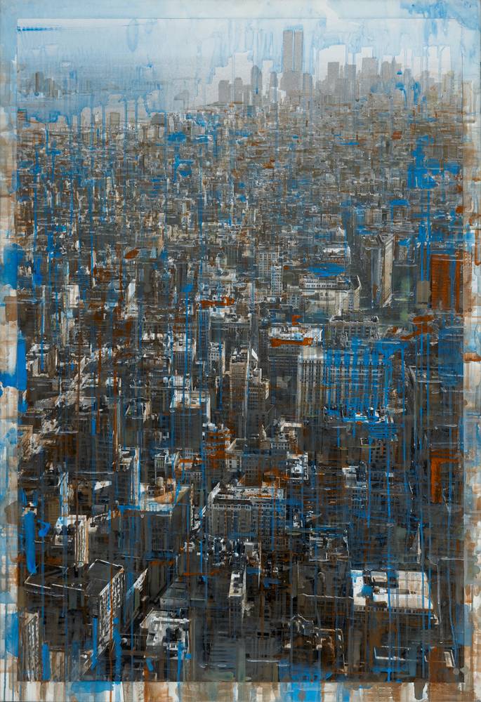New York, Midtown I, Gottfried Salzmann (*1943), 2001, Material / Technik: Acryl auf Leinwand, Salzburg Museum, Inv.-Nr. 1243-2006
