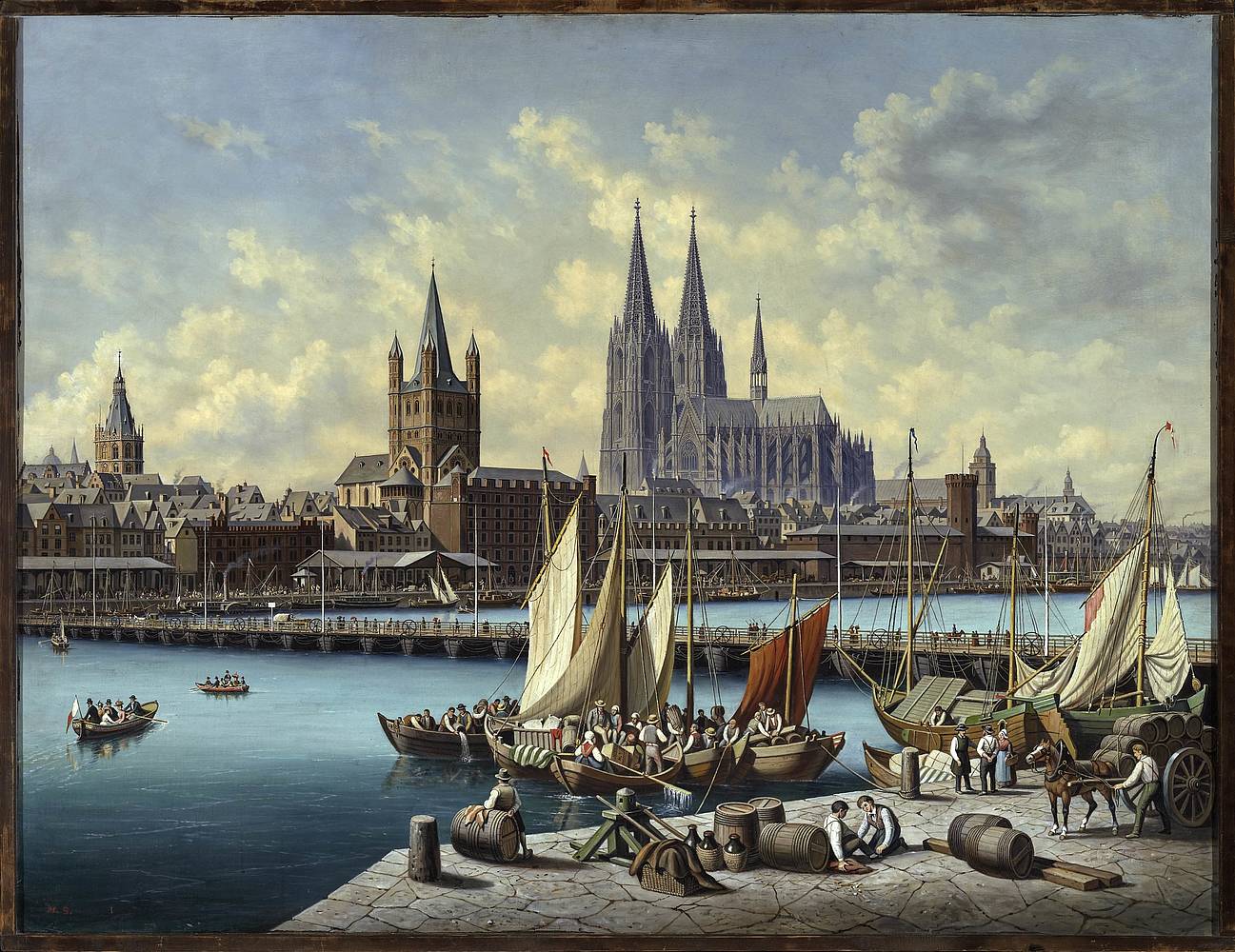 Hubert Sattler (1817–1904), Kosmorama: Köln am Rhein, 1890–1900, Öl auf Leinwand, © Salzburg Museum