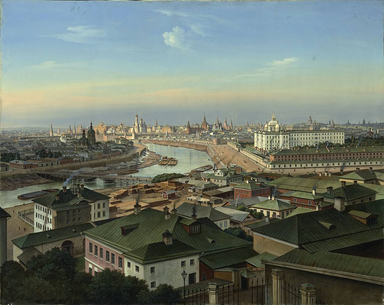 Hubert Sattler (1817–1904), Kosmorama: Moskau (Russland), 1860–1870, Öl auf Leinwand, © Salzburg Museum
