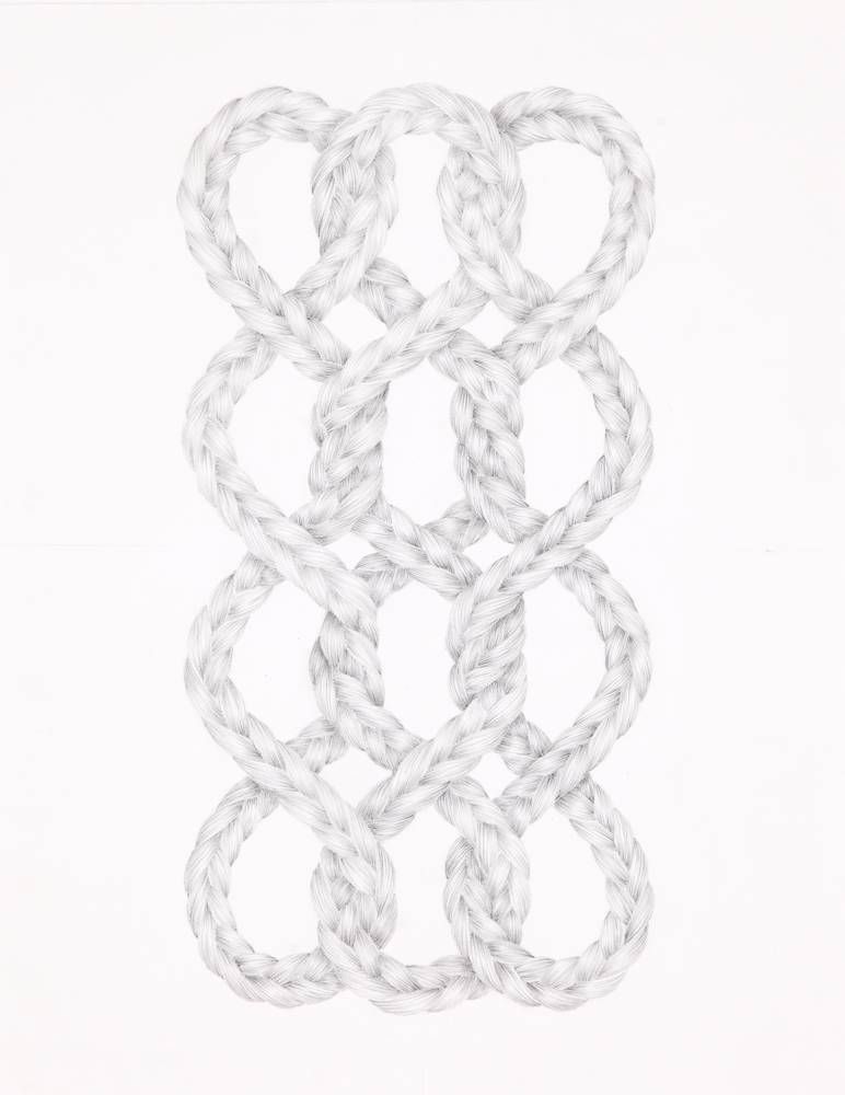 Ulrike Lienbacher (geb. 1963), o.T., 2013, Bleistift auf Papier, Ankauf bei Galerie Krinzinger, Wien, Foto: Rainer Iglar