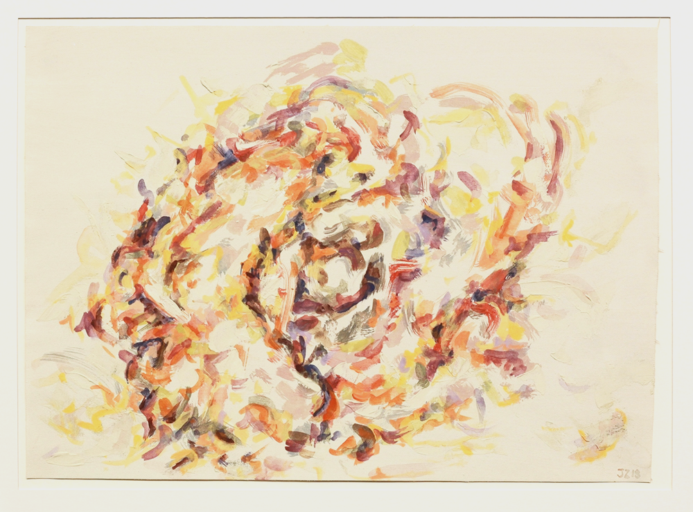 Johannes Ziegler, ohne Titel (vierteilige Arbeit), 2018/2019, Eitempera auf Leinwand, Ankauf bei Galerie Mathias Mayr, Innsbruck