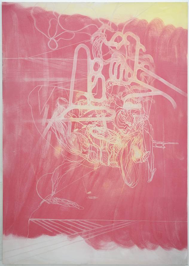 Christian Schwarzwald, VACUUM (13), 2022, Pigment auf Leinwand, 240 x 170 cm, Ankauf bei Patrick Ebensperger Galerien GesmbH, © Christian Schwarzwald, Courtesy Ebensperger