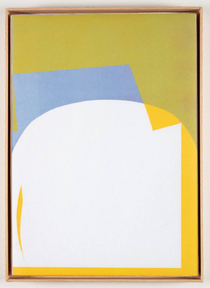Tina Graf (*1997), KW 16 und KW 24 aus der Serie „xxx/365“, 2021-22, Schablonen-Linoldruck auf Japanpapier, jeweils 30 x 22,5 cm, InvNr 1074 a-g2023 und InvNr 1075 a-g-2023