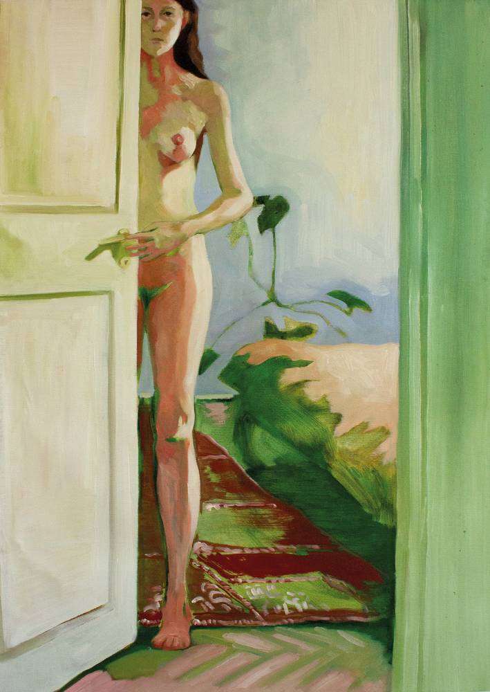 Magdalena Herzog  (*1995), Untitled II, 2021, Öl auf Leinwand, 79 x 57 cm, InvNr 1128-2023