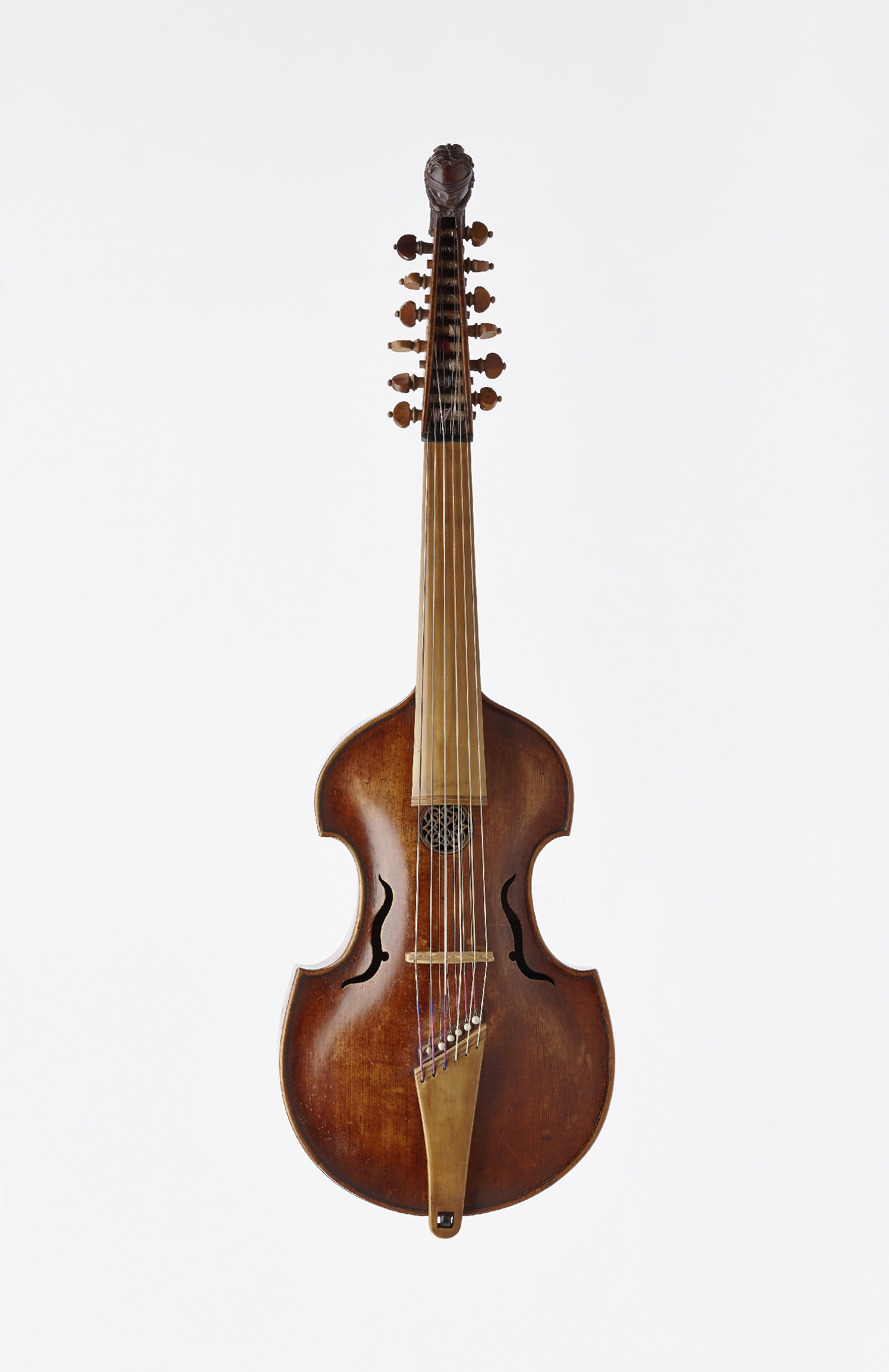 Viola d'amore, Johannes Schorn, Salzburg, 1701, Holz (Ahorn, Fichte), Metall, Inv.-Nr. MI 1016