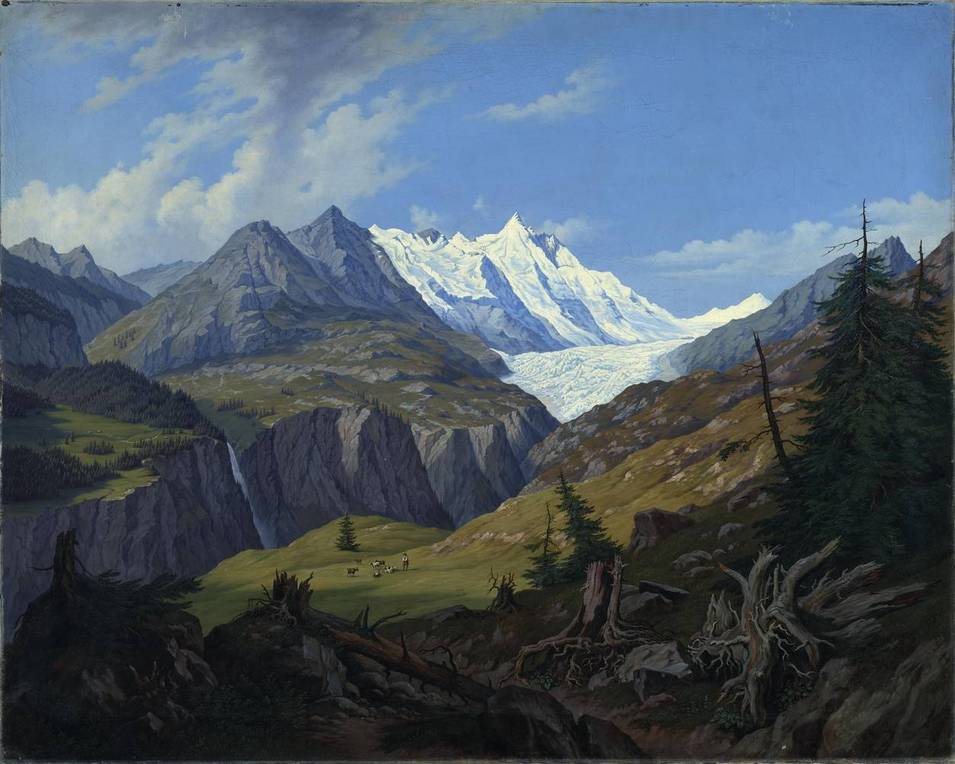 Der Großglockner mit dem Pasterzengletscher (Kärnten), Hubert Sattler (1817–1904), 1867, Öl auf Leinwand, Salzburg Museum, Inv.-Nr. 7080-49