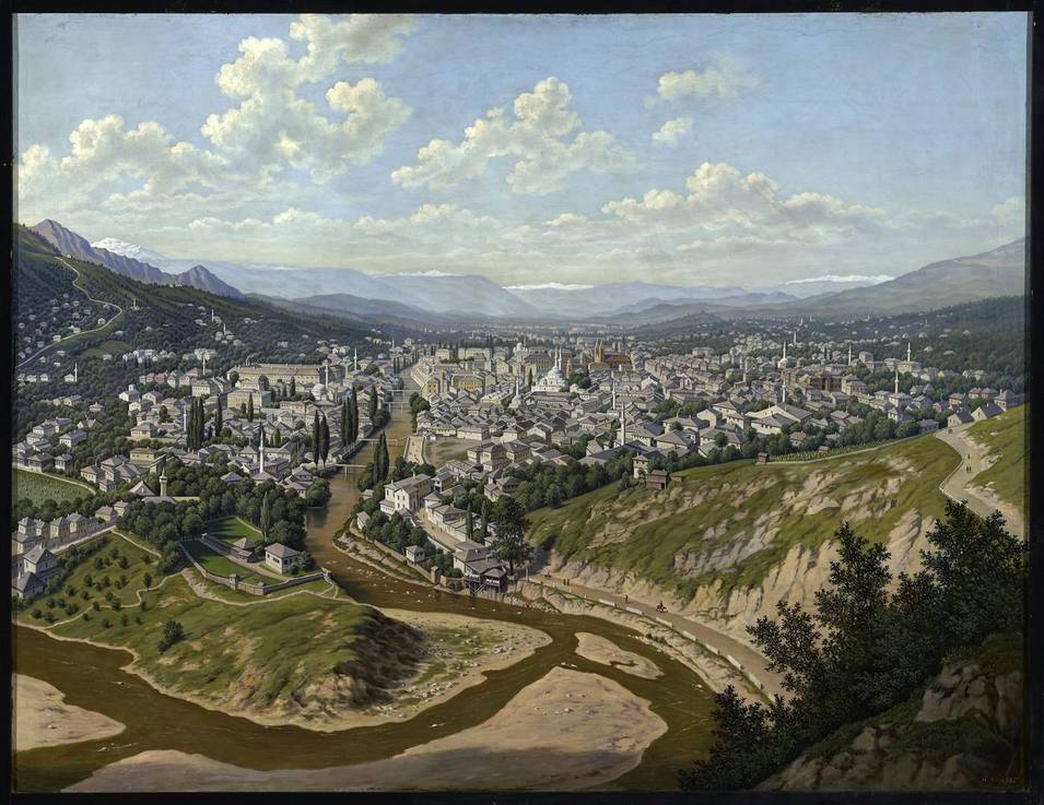 Sarajevo (Bosnien und Herzegowina), Hubert Sattler (1817–1904), 1893, Öl auf Leinwand, Salzburg Museum, Inv.-Nr. 9030-49