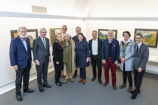 Hubert Lendl, Wilfried Haslauer, Katja Mittendorfer-Oppolzer, Enrico Pasqualucci Sammartini, Diana Pasqualucci, Bernhard Auinger, Andrea Löbmann, Peter Husty, Martin Kelz, Renate Wonisch-Langenfelder, Martin Hochleitner © Salzburg Museum/Herbert Rohrer