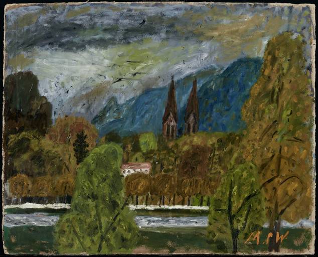 Max Peiffer Watenphul (1896–1976), Salzburg, 1945, Öl auf Pappe  © Salzburg Museum (Dauerleihgabe Salzburger Museumsverein)